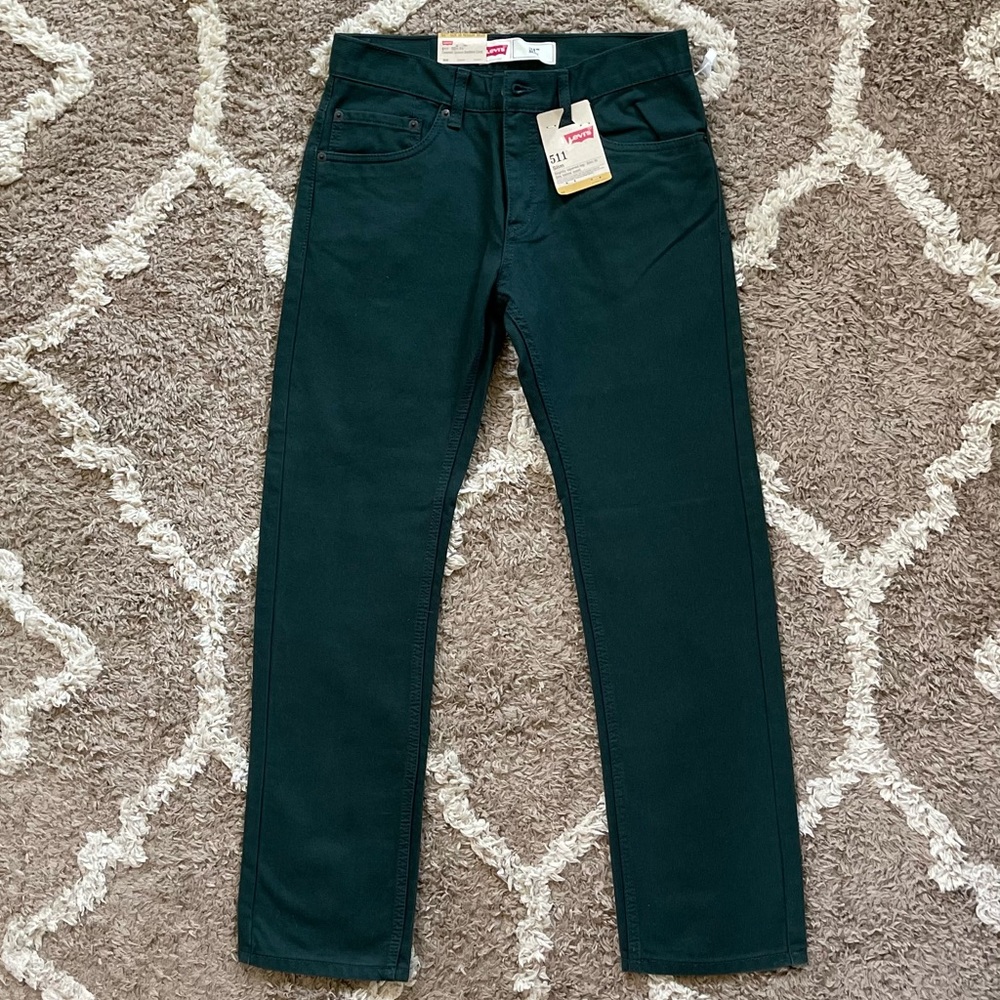 LEVI’S 511 SLIM FIT JEANS ~ Slightly Tapered Leg ~ Deepest Spruce Bedford Cord